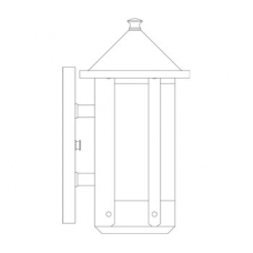 Berkeley Long Body Wall Sconce With Roof